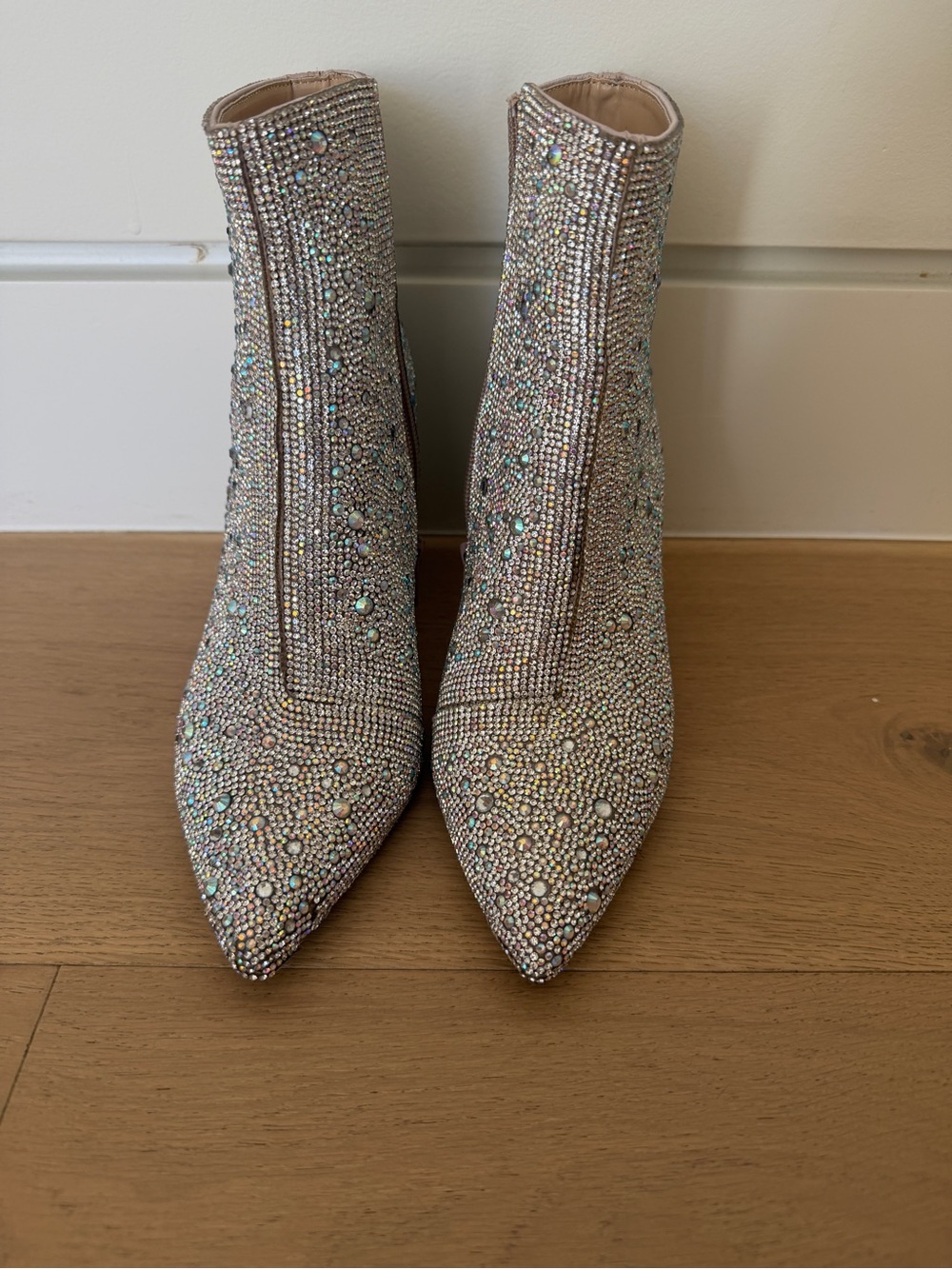Betsey Johnson Cady Rhinestone Ankle Boot